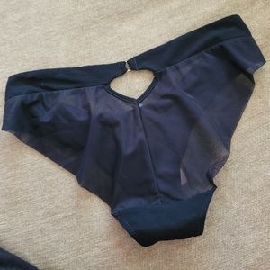 AJOUR Black Sheer Panties